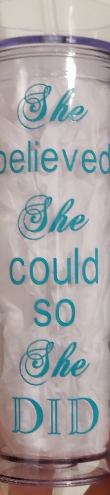 Clear Acrylic Skinny Tumbler